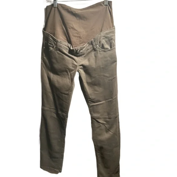 Hello Miz Brown Maternity Pants | Pull-On Comfort | Size S NWT - Picture 2 of 5